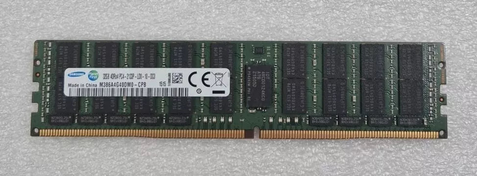 [LOT 8] SAMSUNG 32GB 4DRx4 PC4-2133P M386A4G40DM0-CPB DDR4 Server Memory RAM