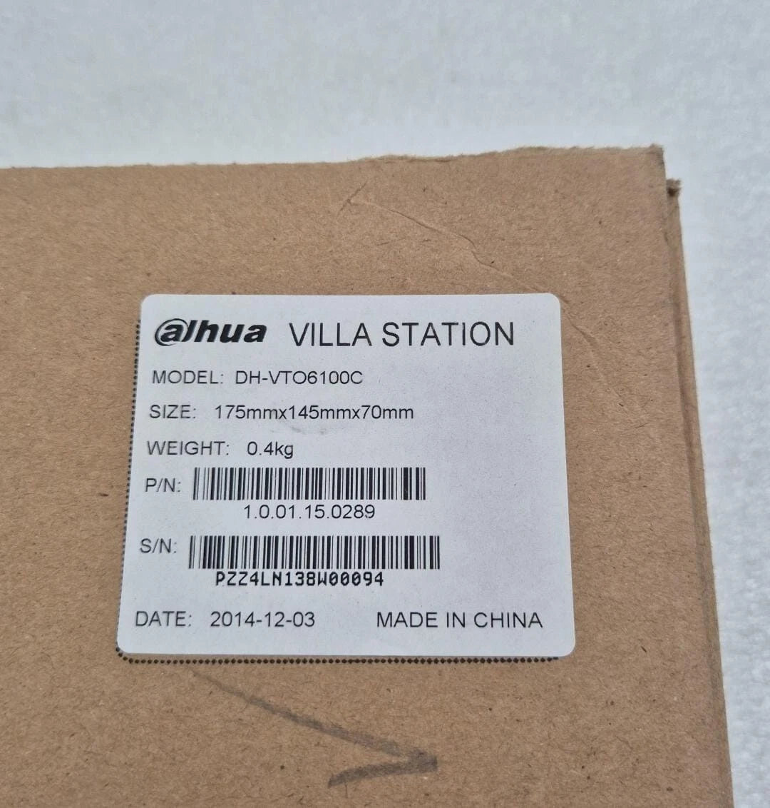 **NEW** DAHUA VILLA STATION DH-VTO6100C Door Intercom Camera