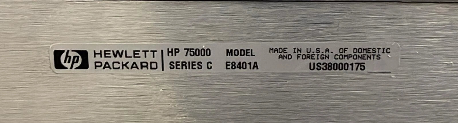 HP Agilent 75000 Series-C VXI Mainframe E8401A
