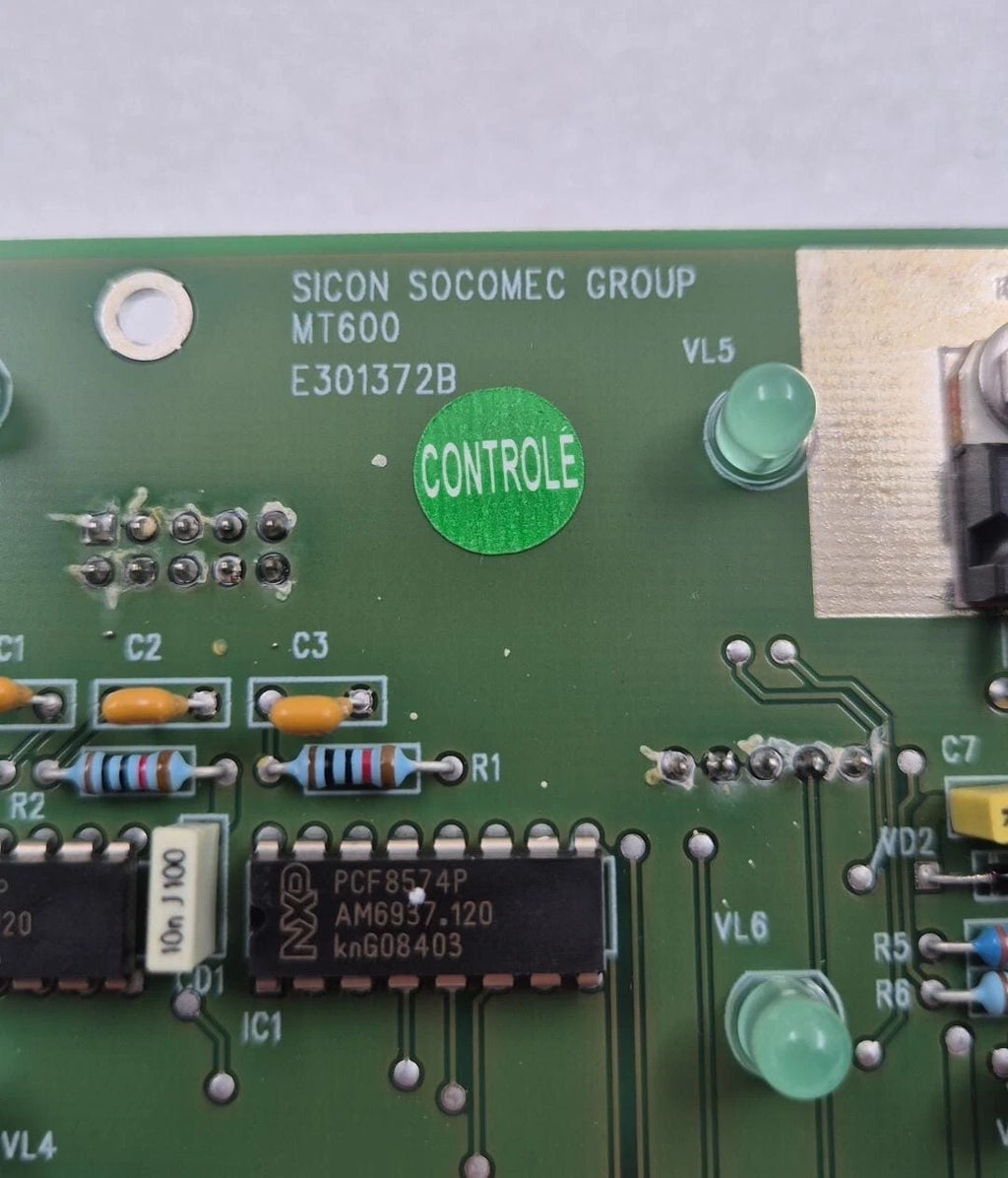 SOCOMEC SICON UPS MT600 E301372B E962626 Control PCB Board for IT-SWITCH M.E.