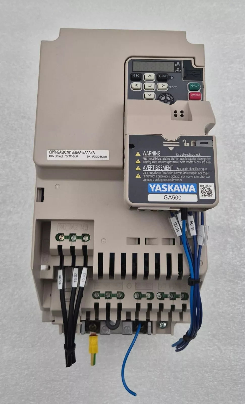 YASKAWA GA500 GA50C4018EBA CIPR-GA50C4018EBAA-BAAASA Frequency Inverter 400V