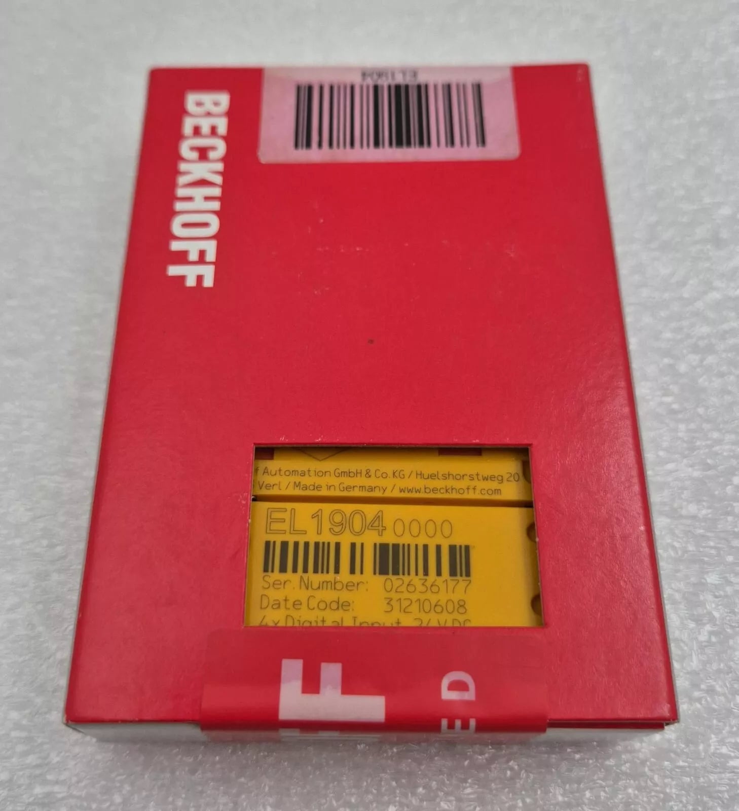 NEW SEALED - BECKHOFF EL1904 EtherCAT Terminal 4-Channel Digital Input Module