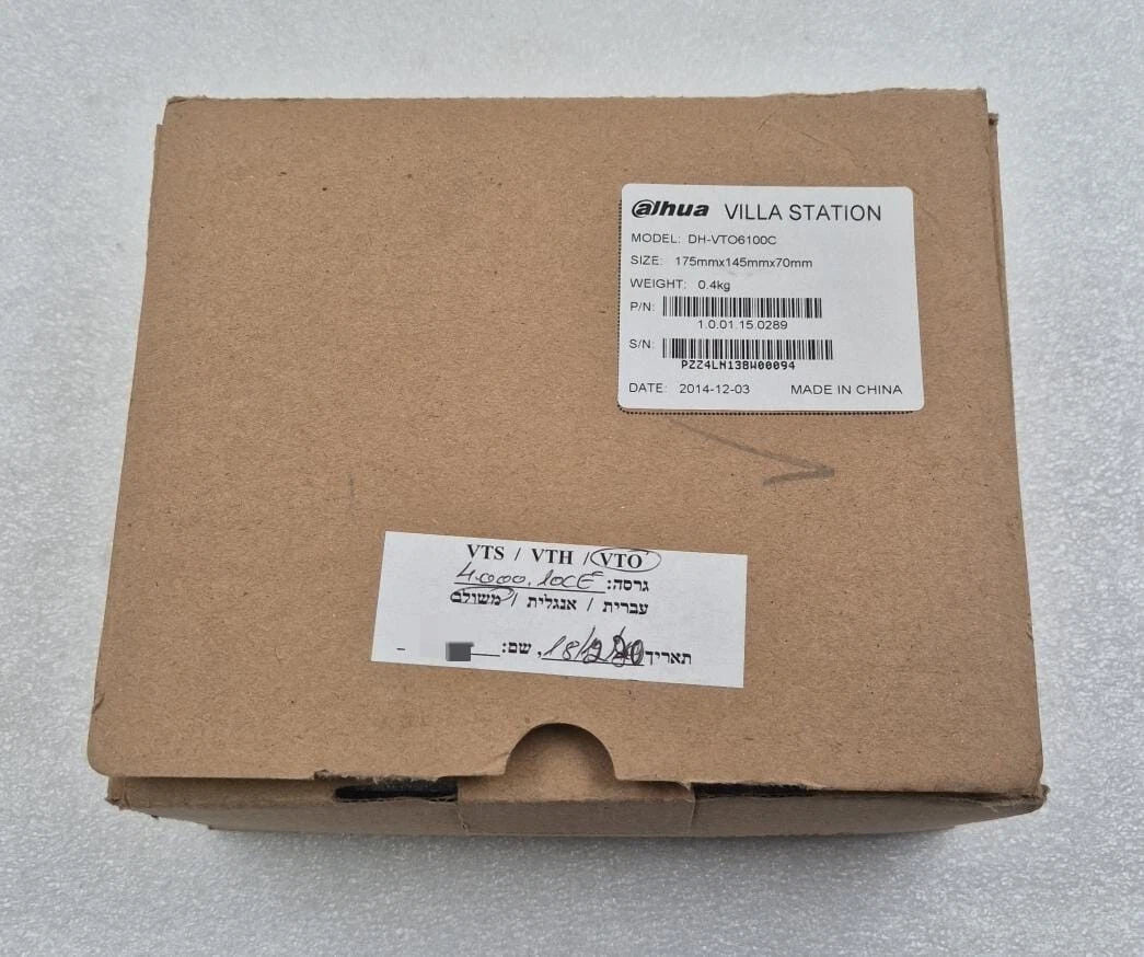 **NEW** DAHUA VILLA STATION DH-VTO6100C Door Intercom Camera