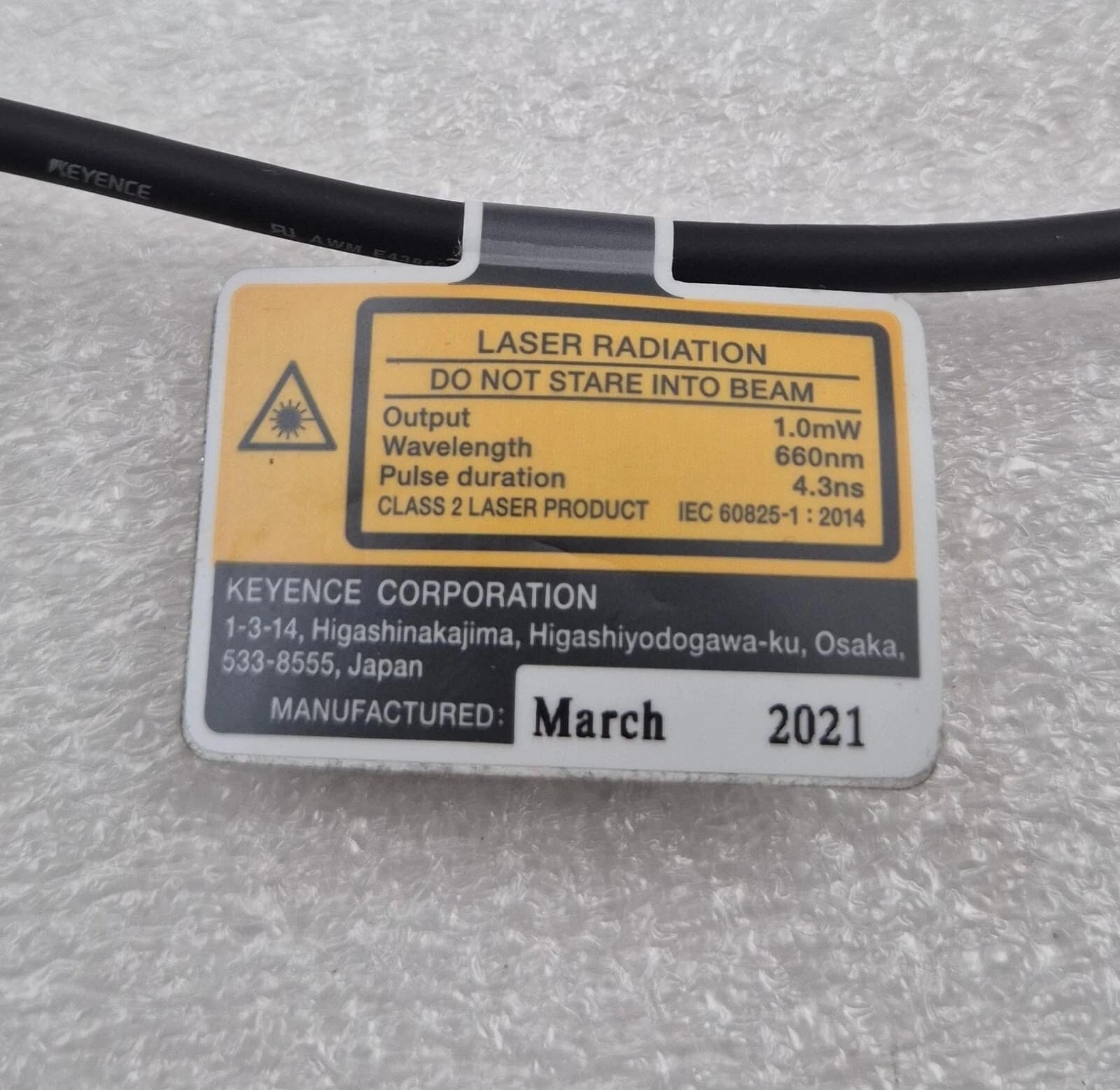 KEYENCE LR-TB5000C Laser Sensor Distance Detector 20-30VDC 1.0mW 660nm IO-Link
