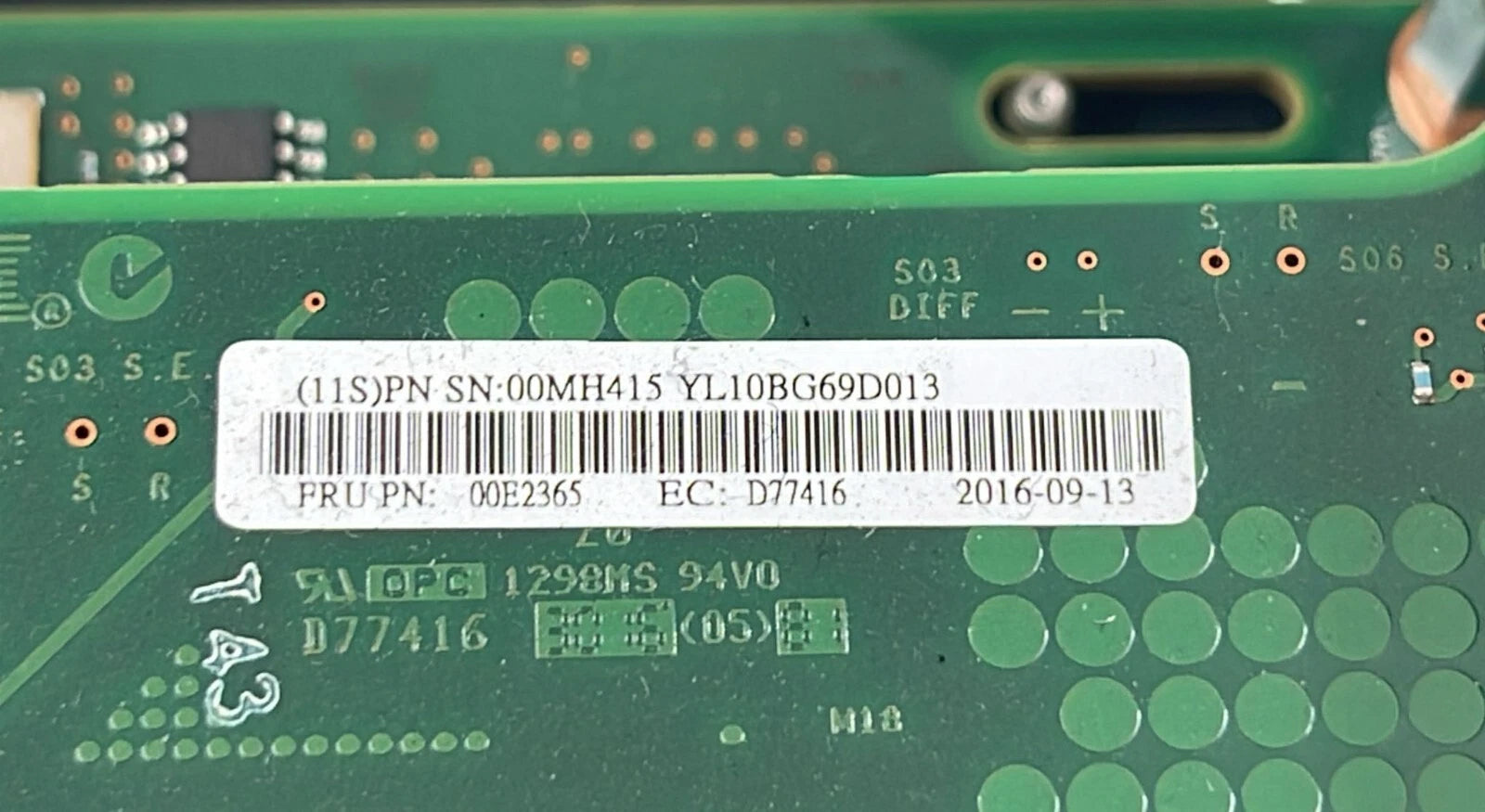 [LOT 2 PCS] IBM 6B49 Clock Card System Control Unit 00MH411 00MH415 00E2365