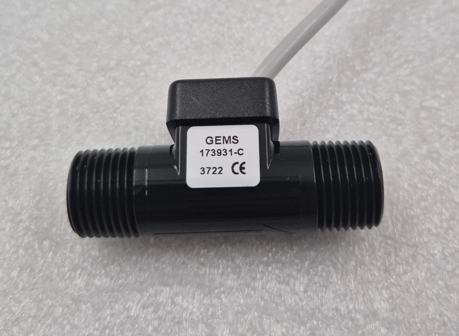 GEMS Sensors 173931-C Flow Rate Sensor Turbine 0.13-1.3 GPM Max Ft-110 3/8˝