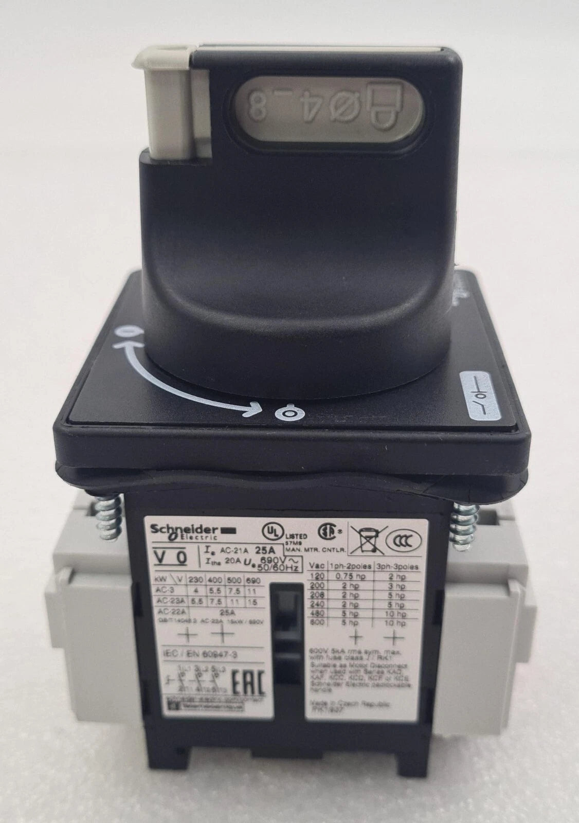 Schneider Electric V0 IEC / EN 60947-3 Main Emergency On Off Switch 25A