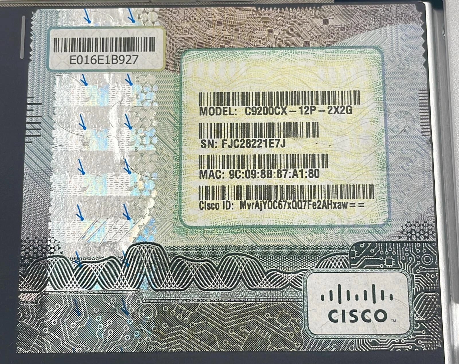 CISCO C9200CX-12P-2X2G Managed Gigabit Ethernet Network Switch