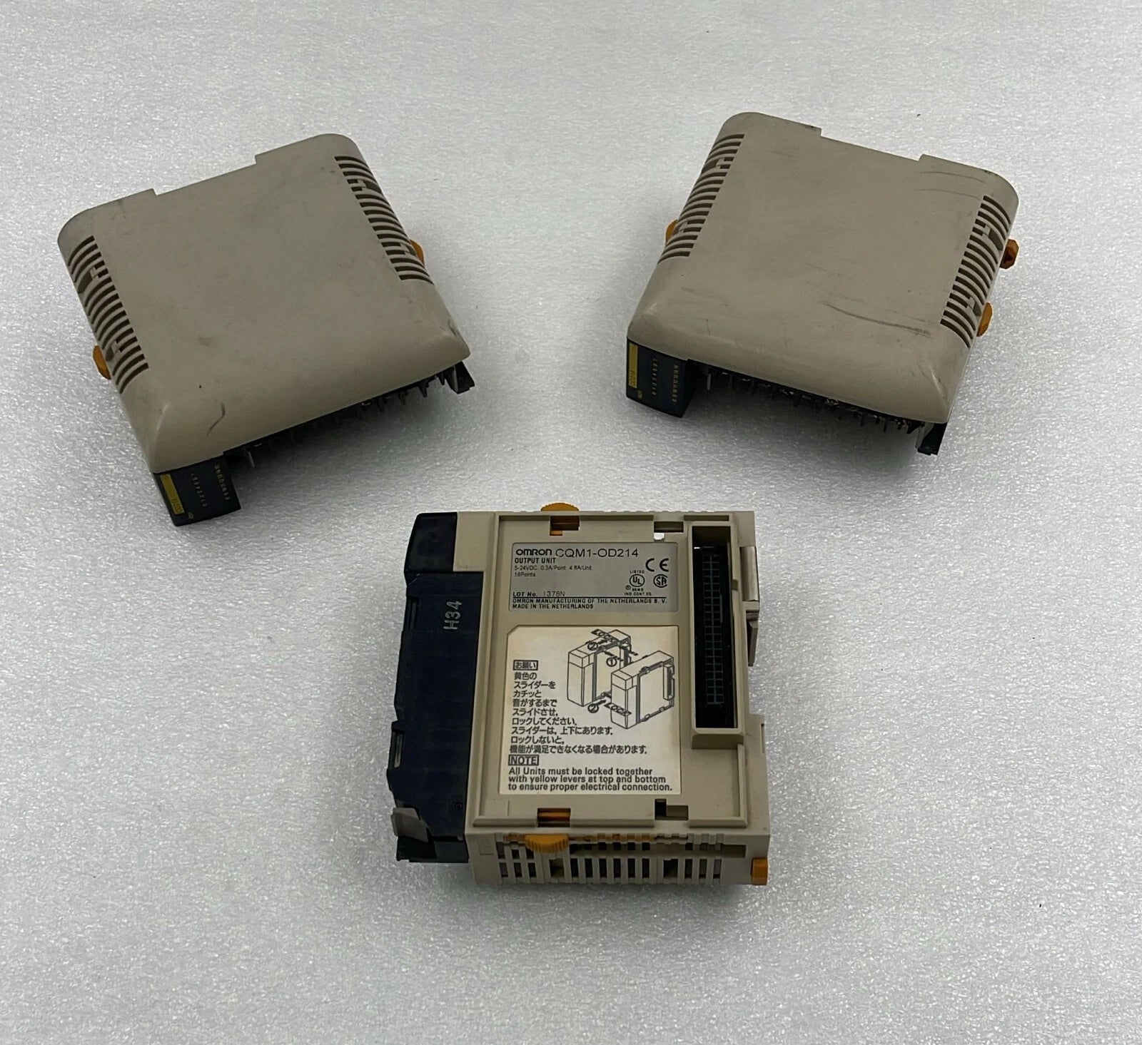 [LOT OF 3] Omron OD214 CQM1-OD214 Output Unit Module 5-24VDC