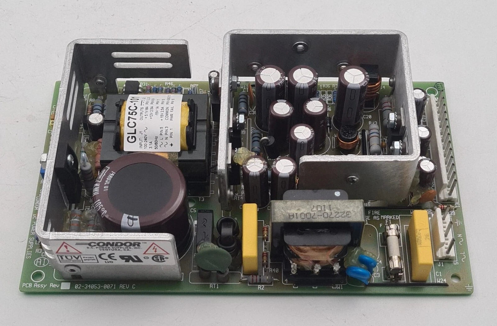 Condor GLC75C-101 open frame power supply top view