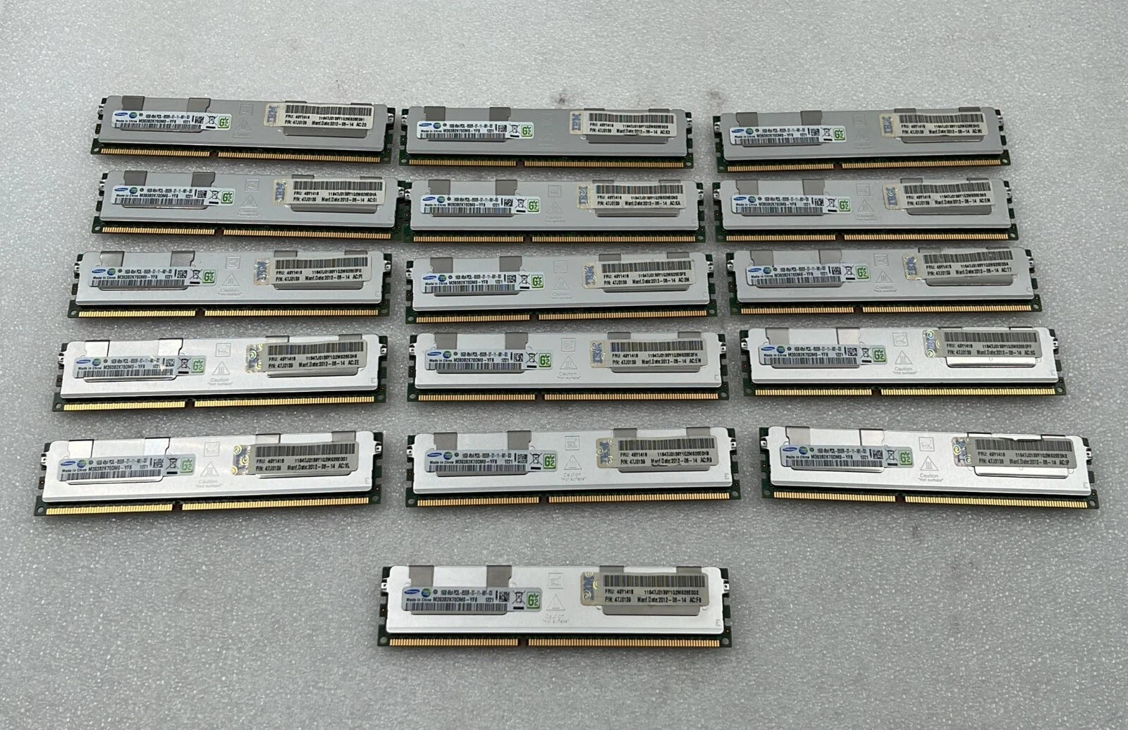 Samsung 16GB DDR3L PC3L-8500R ECC RDIMM memory lot of 16