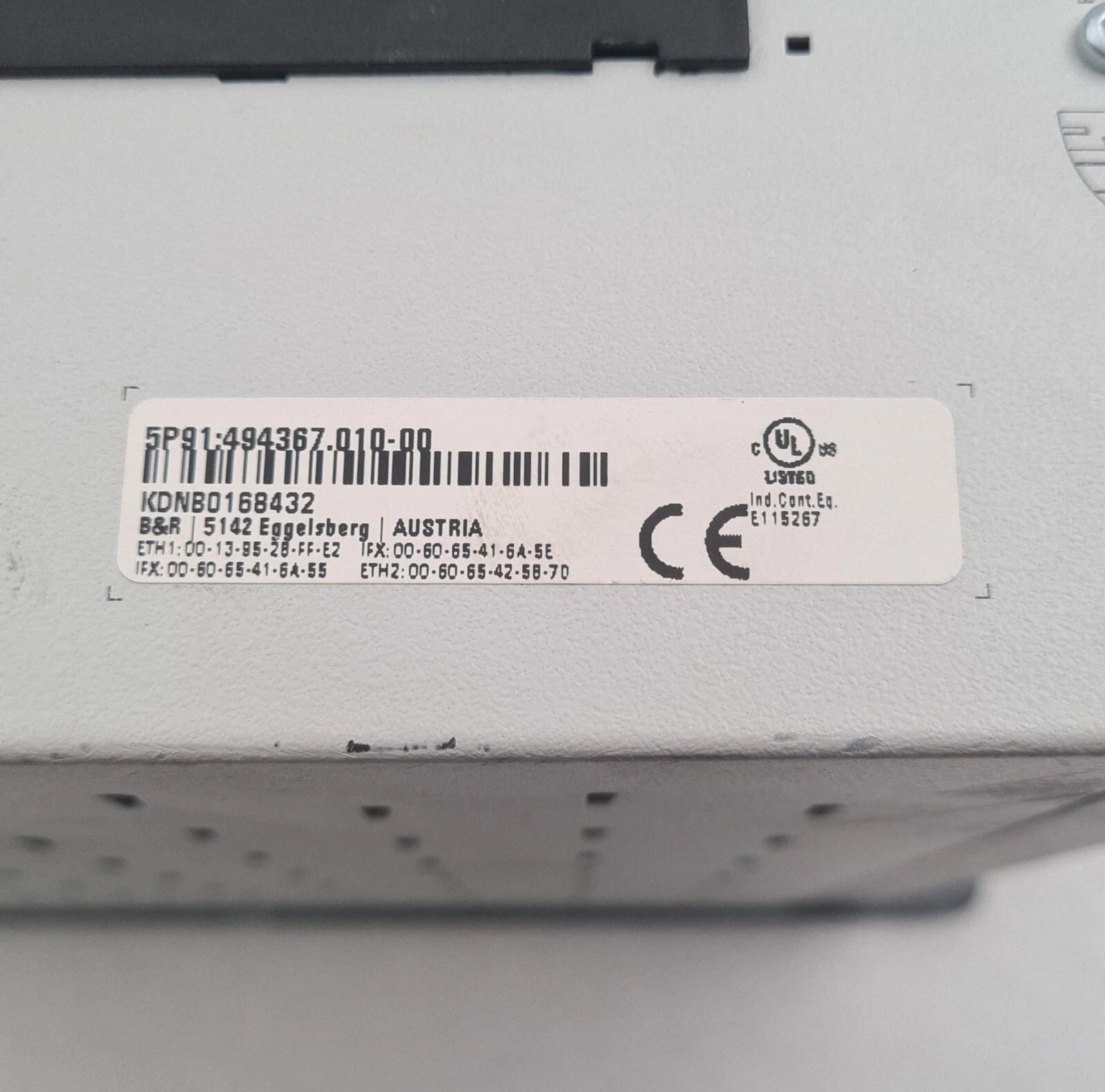 B&R Automation PC 910 5PC910.SX02-00 I0 5P91 494367 Industrial Computer **AS-IS