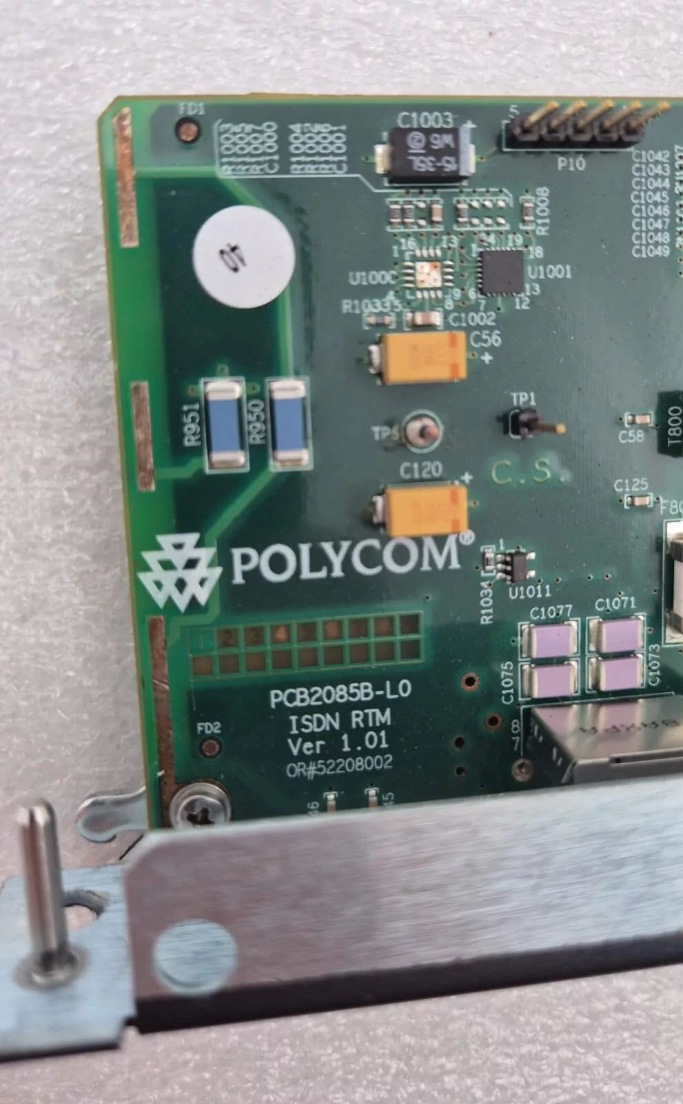 POLYCOM ISDN RTM PCB2085B-L0 BRD2075D-L0 PCB Board Module 12-port
