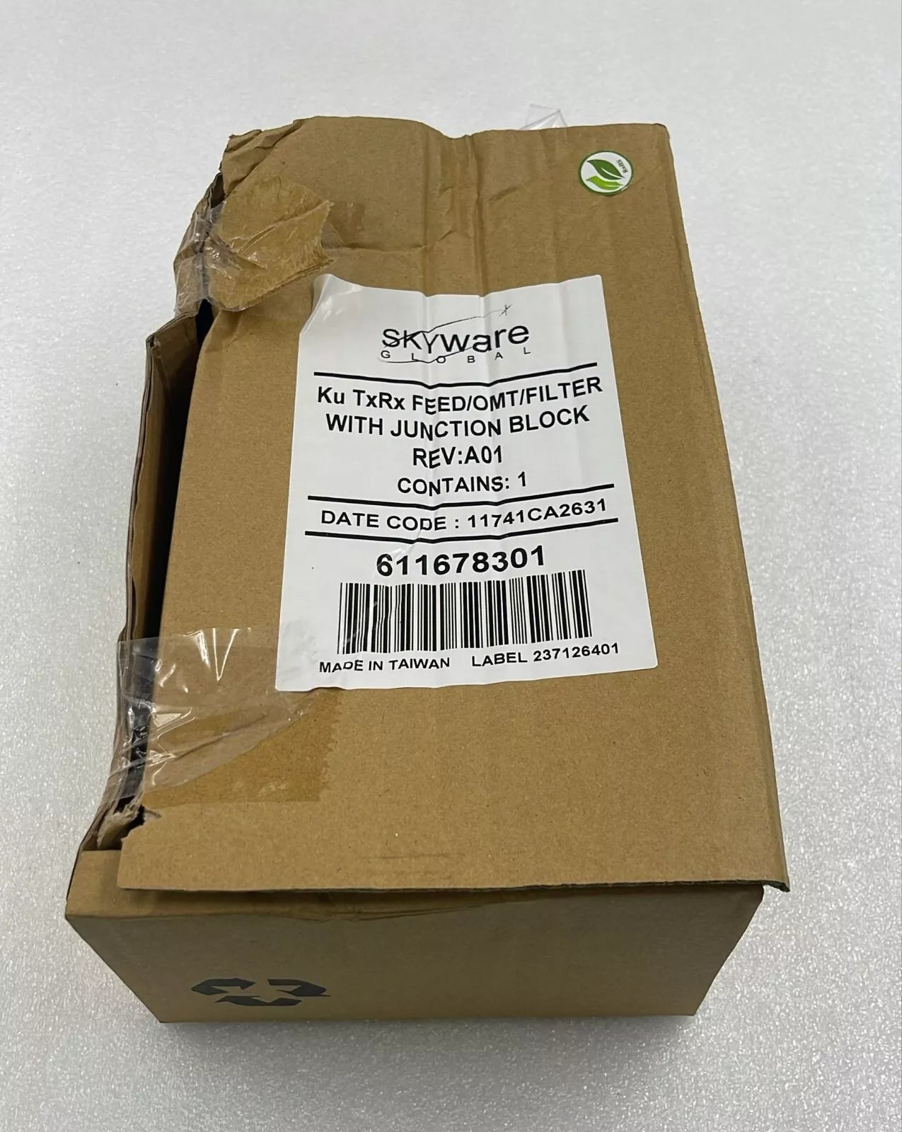 Skyware Ku TxRx Feed OMT Filter W/ Junction Block  Antenna 611678301