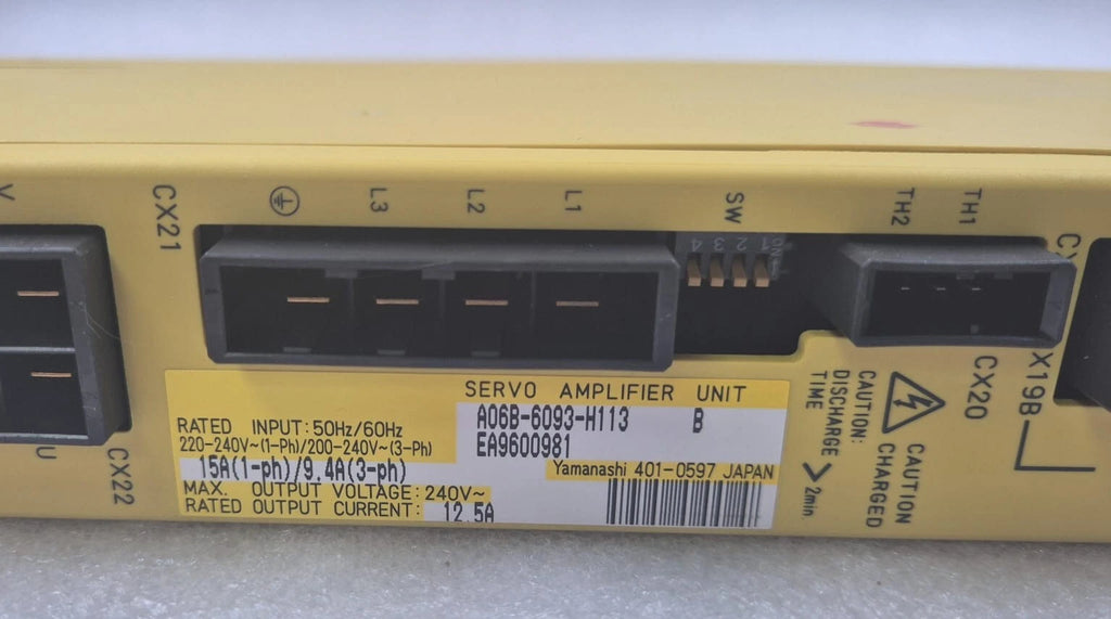 FANUC A06B-6093-H113 B Series Servo Amplifier Unit Yamanashi  401-0597