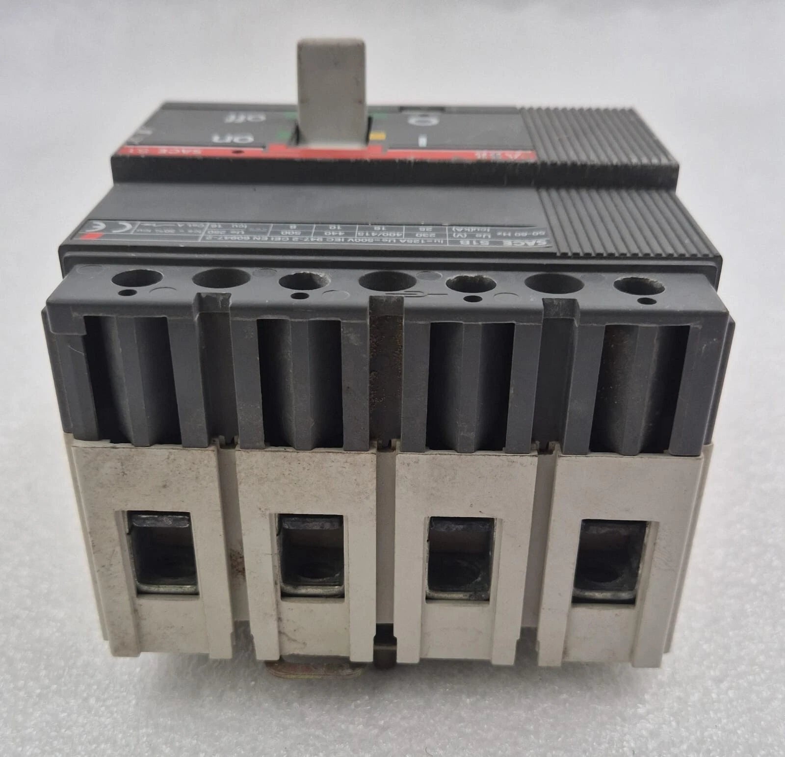 ABB SACE S1 S1B 125A 500VAC 250V DC 3P & N Circuit Breaker