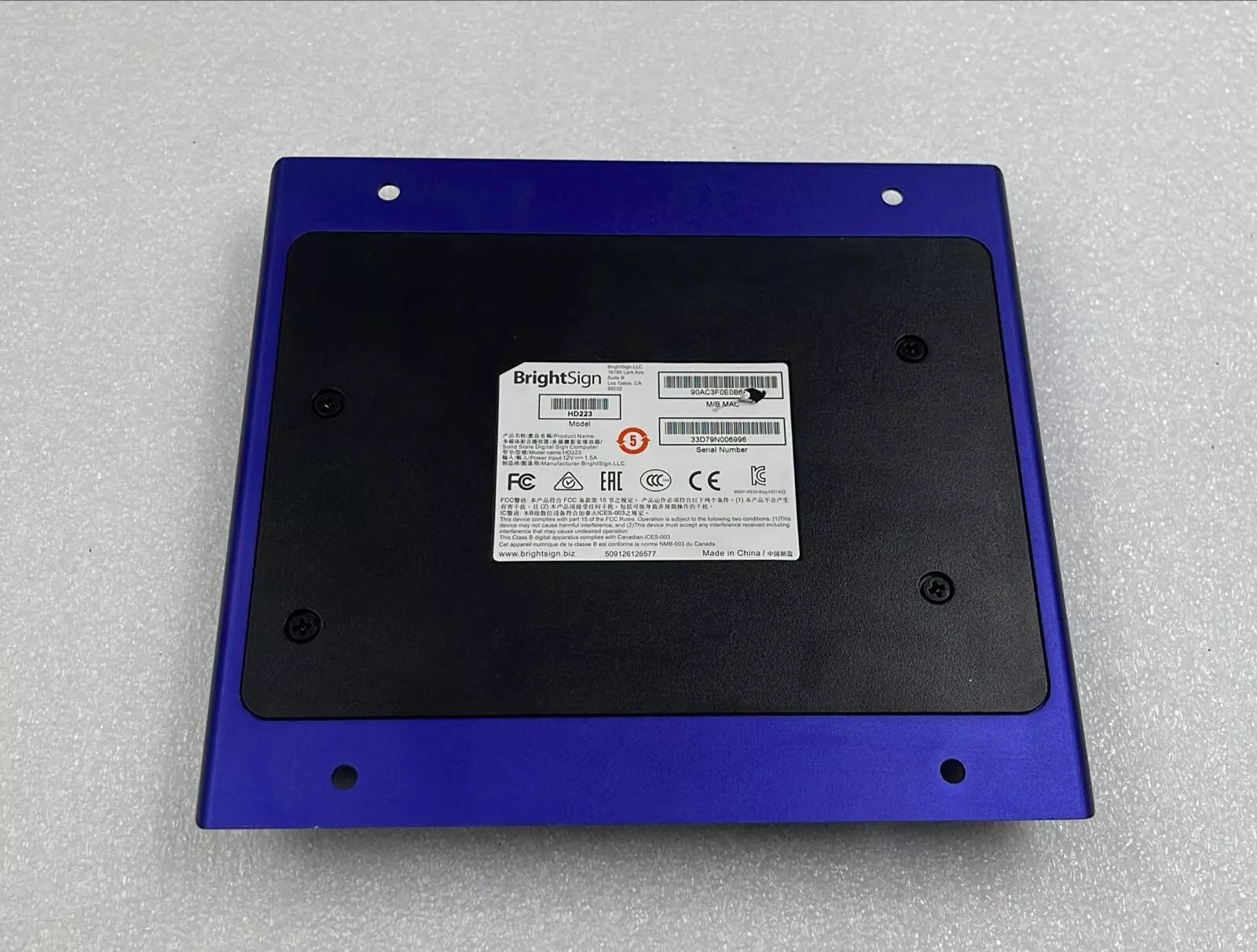 BrightSign HD3 HD223 HDMI Media HD Digital Player