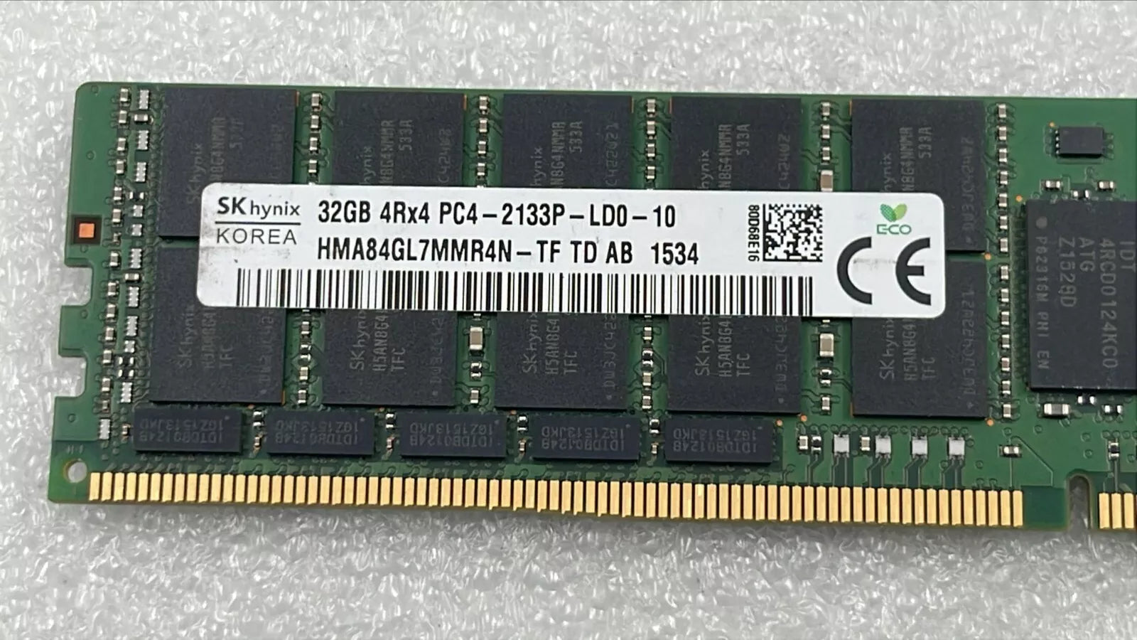 [LOT 8 PCS] SK Hynix 32GB 4Rx4 PC4-2133P HMA84GL7MMR4N-TF Server Memory RAM