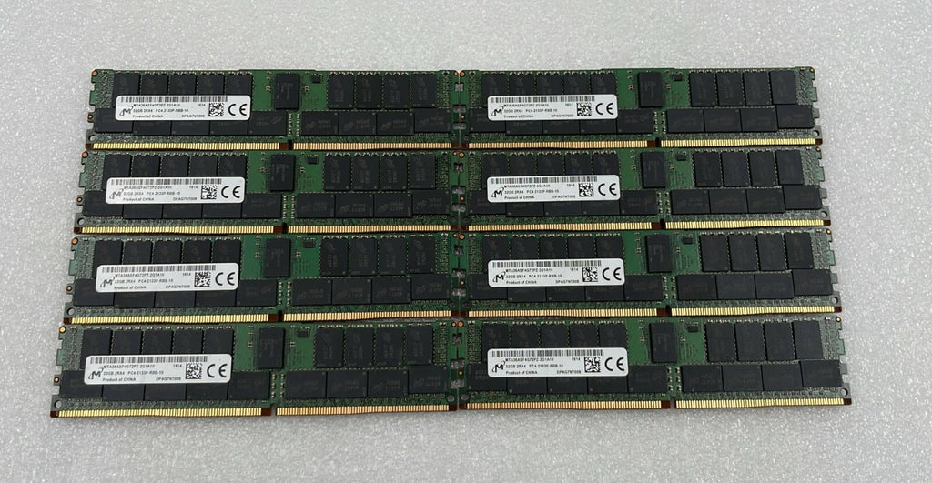 [LOT 8 PCS] MICRON 32GB 2RX4 PC4-2400T MTA36ASF4G72PZ-2G1A1II HP 752370-091