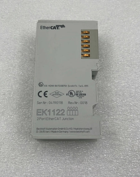 Beckhoff EK1122 EtherCAT Coupler industrial automation module