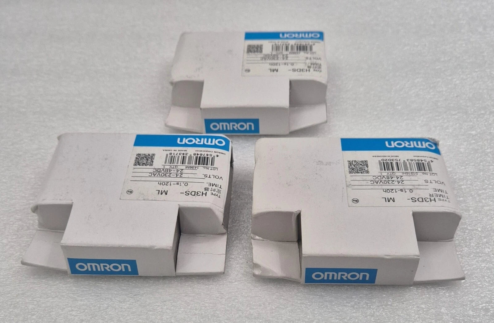 [LOT 3] NEW - OMRON H3DS-ML Timing Relay 0.1s-120h Solid-state Timer 24-48VDC