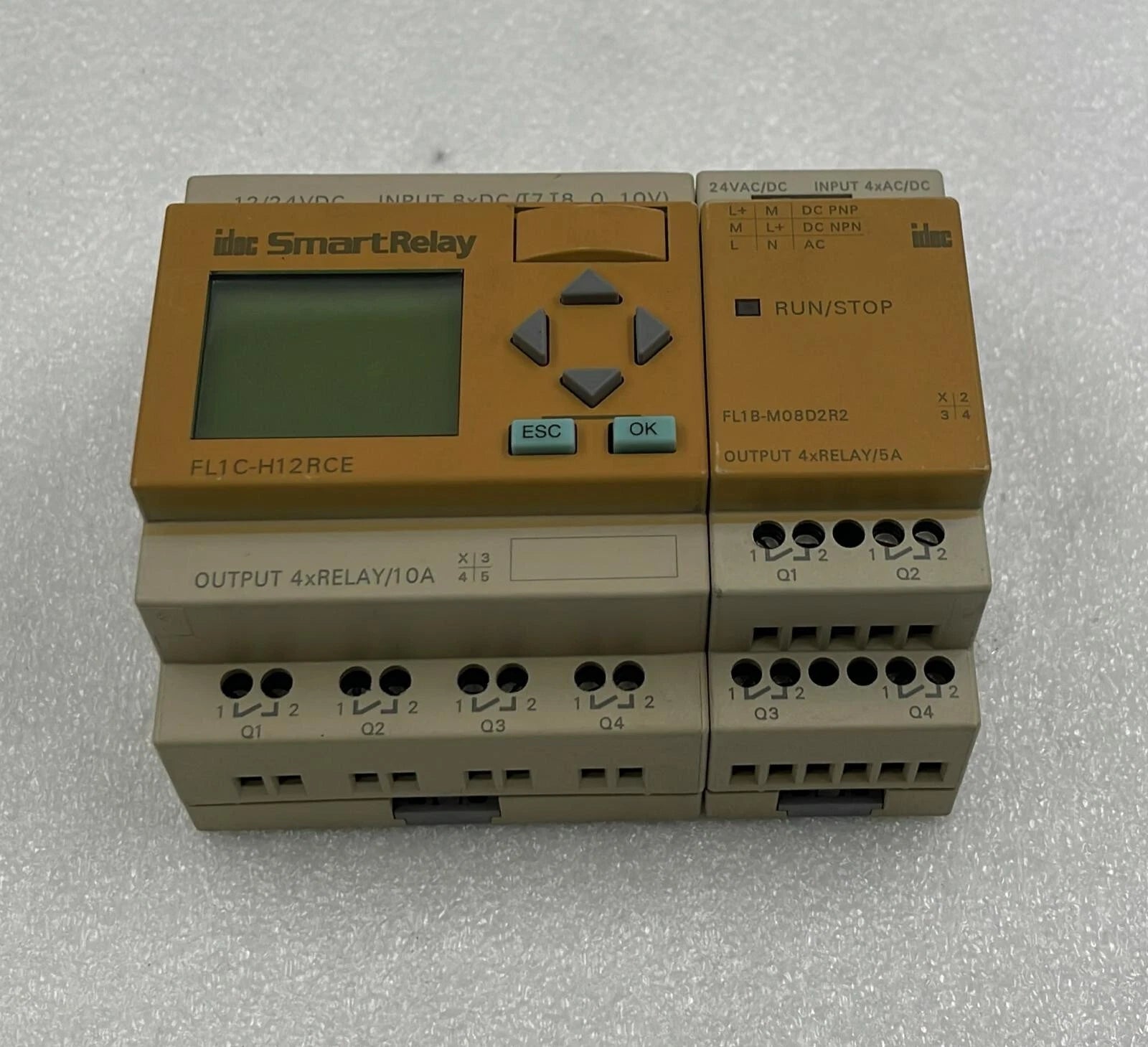 Idec Smart Relay FL1C-H12RCE W/ FL1B-M08D2R2