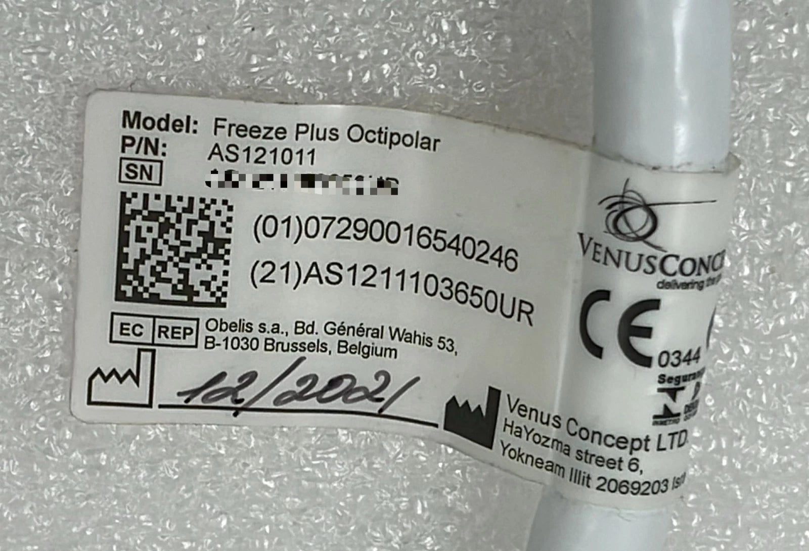 Venus Concept Freezer Plus Octipolar Applicator Handpiece AS121011 **AS IS**