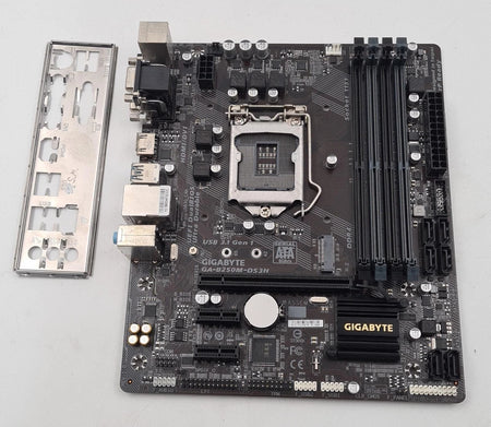 GIGABYTE GA-B250M-DS3H MicroATX LGA1151 DDR4 motherboard with I/O shield