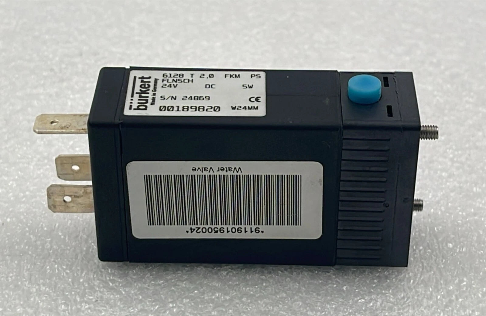 BURKERT 6128 T  2.0 FKM P5 SOLENOID VALVE 24V DC 5W