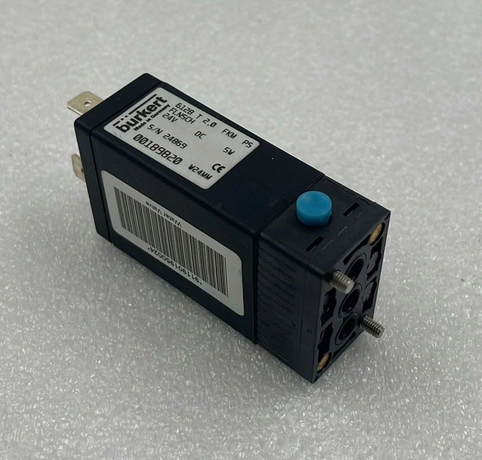 BURKERT 6128 T  2.0 FKM P5 SOLENOID VALVE 24V DC 5W