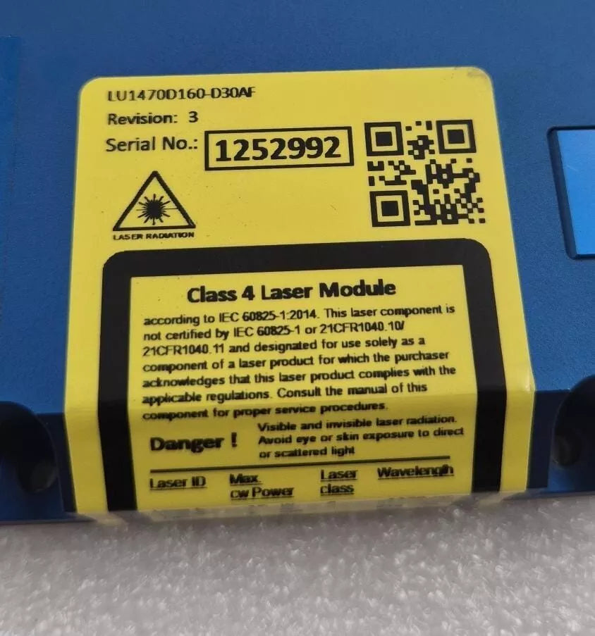 Lumics LU1470D160-D30AF serial number label