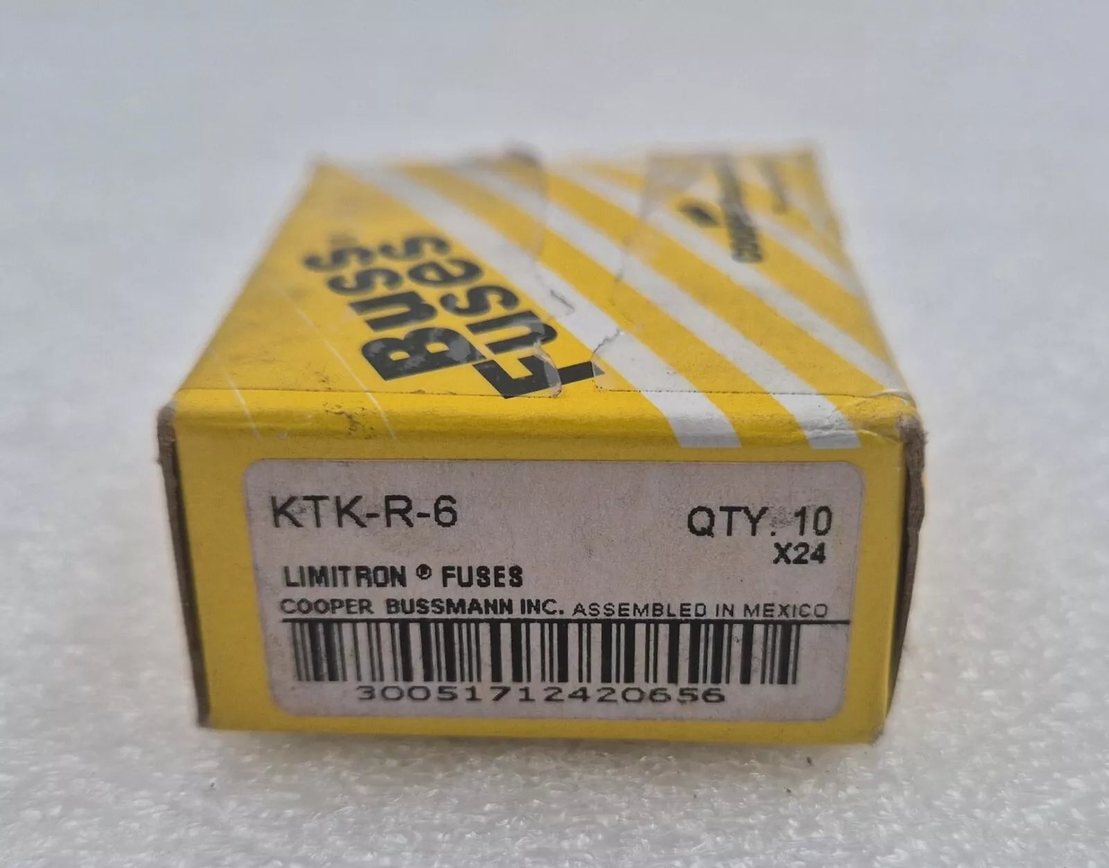 [LOT 3 BOX] NEW - COOPER Bussmann BUSS KTK-R-6 LIMITRON FUSE / 3* QTY. 10