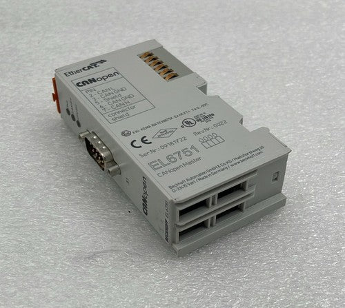Beckhoff EL6751 EtherCAT CANopen master module front view